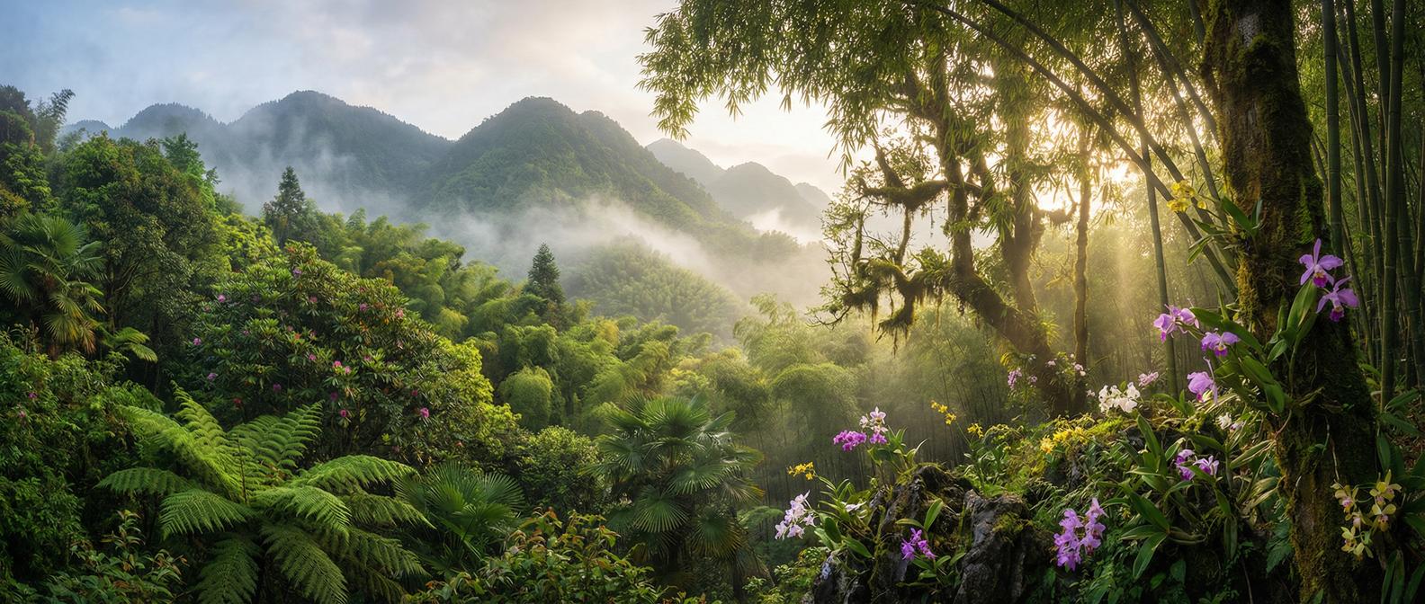 小蓝视频 - 峨眉山植物视频全景