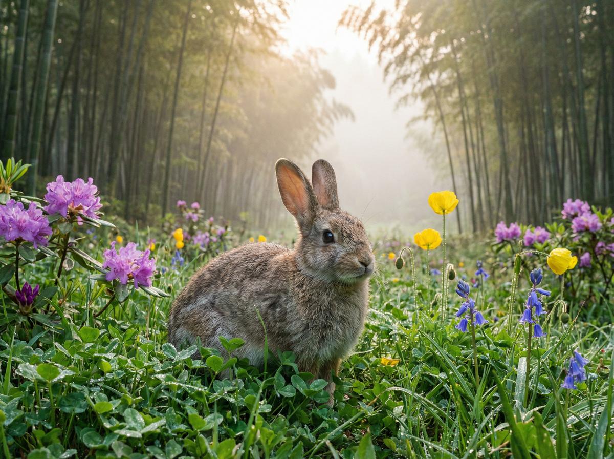 小蓝视频 - 困困兔与植物短视频